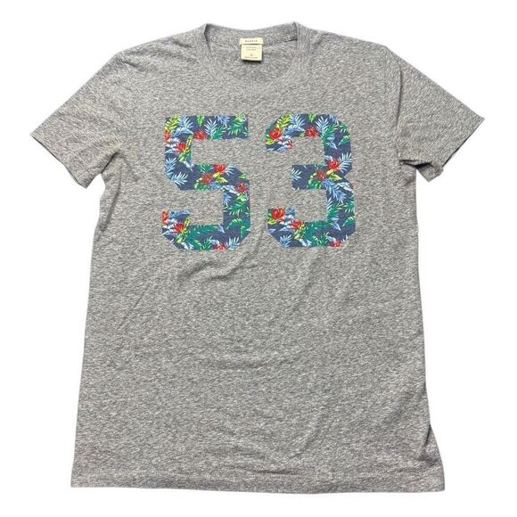 Vintage Abercrombie & Fitch Muscle Mens T Shirt Size Small Preppy Y2K Gray - Picture 1 of 10